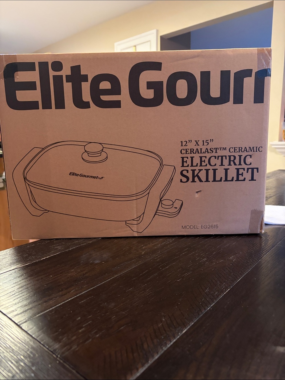 12" x 15" Ceramic Electric Skillet - Black